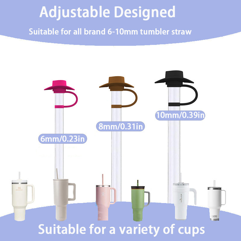 Wholesale 6-10mm Dust-proof Silicone Straw Caps